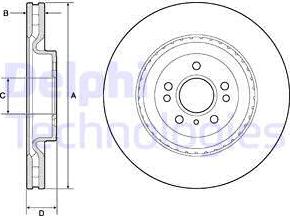 Delphi BG9175C-18B1 - Гальмівний диск autocars.com.ua