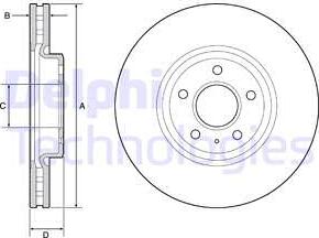 Delphi BG9218C - Тормозной диск avtokuzovplus.com.ua