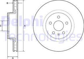 Delphi BG9220C - Тормозной диск avtokuzovplus.com.ua