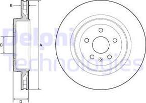 Delphi BG9221C - Тормозной диск avtokuzovplus.com.ua