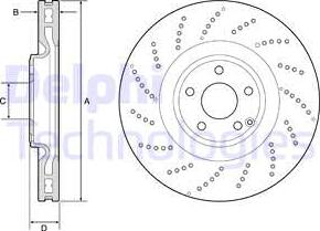 Delphi BG9222C - Тормозной диск avtokuzovplus.com.ua