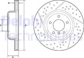 Delphi BG9235C - Тормозной диск avtokuzovplus.com.ua