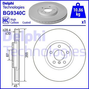 Delphi BG9340C - Гальмівний диск autocars.com.ua