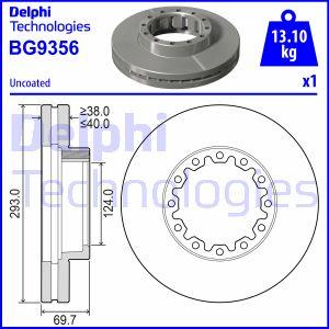 Delphi BG9356 - Гальмівний диск autocars.com.ua