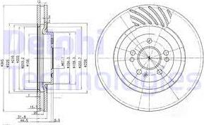 Delphi BG9759 - Тормозной диск avtokuzovplus.com.ua