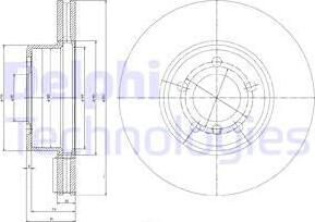 Delphi BG9786 - Тормозной диск avtokuzovplus.com.ua