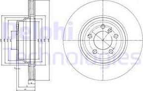 Delphi BG9788 - Гальмівний диск autocars.com.ua