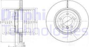 Delphi BG9789 - Гальмівний диск autocars.com.ua