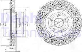 Delphi BG9876 - Тормозной диск avtokuzovplus.com.ua