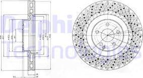 Delphi BG9878 - Гальмівний диск autocars.com.ua