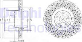 Delphi BG9879 - Гальмівний диск autocars.com.ua