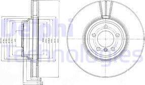 Delphi BG9915 - Тормозной диск avtokuzovplus.com.ua