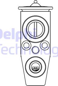 Delphi CB1007V - Расширительный клапан, кондиционер avtokuzovplus.com.ua