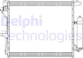 Delphi CF20228 - Конденсатор, кондиціонер autocars.com.ua