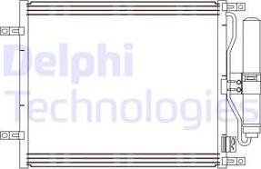 Delphi CF20245 - Конденсатор, кондиціонер autocars.com.ua