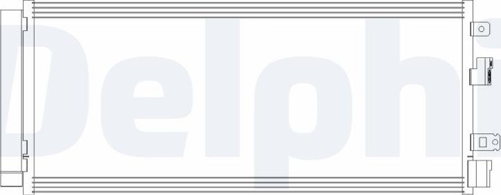 Delphi CF20381 - Конденсатор, кондиціонер autocars.com.ua