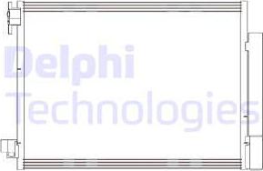 Delphi CF20415 - Конденсатор, кондиціонер autocars.com.ua