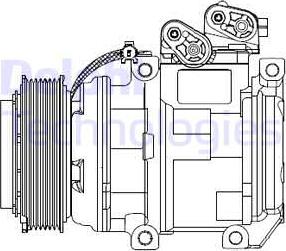 Delphi CS20494 - Компрессор кондиционера avtokuzovplus.com.ua