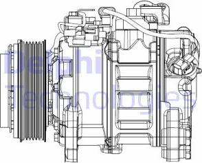 Delphi CS20501 - Компресор, кондиціонер autocars.com.ua