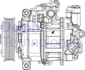 Delphi CS20504 - Компресор, кондиціонер autocars.com.ua