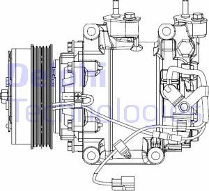 Delphi CS20510 - Компресор, кондиціонер autocars.com.ua