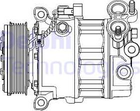 Delphi CS20512 - Компрессор кондиционера avtokuzovplus.com.ua