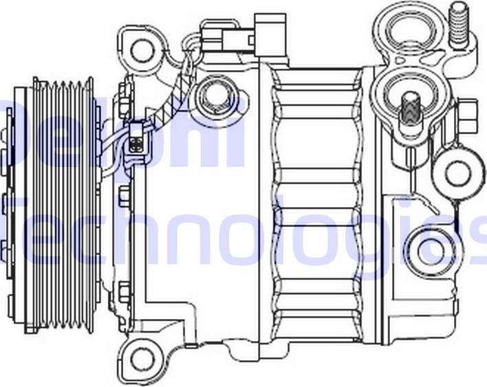 Delphi CS20512 - Компресор, кондиціонер autocars.com.ua