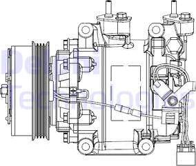 Delphi CS20515 - Компресор, кондиціонер autocars.com.ua