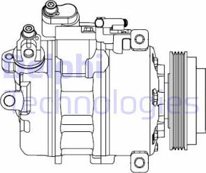 Delphi CS20527 - Компрессор кондиционера avtokuzovplus.com.ua