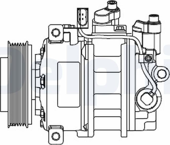 Delphi CS20546 - Компресор, кондиціонер autocars.com.ua