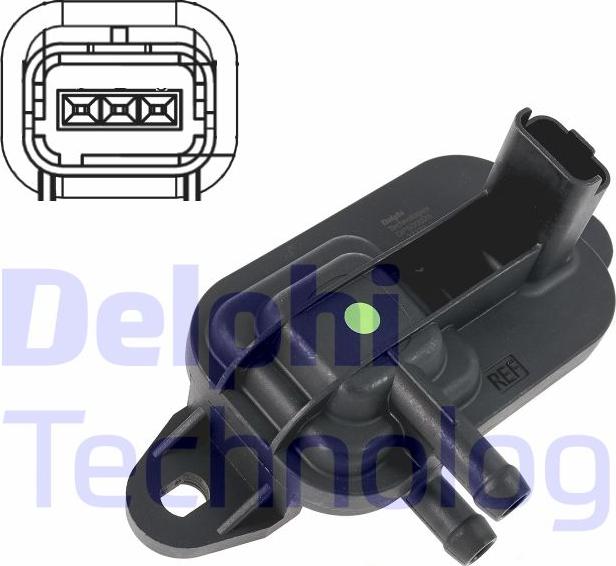 Delphi DPS00025-12B1 - Датчик, тиск вихлопних газів autocars.com.ua