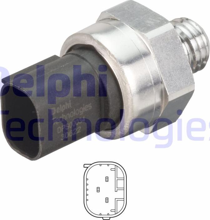 Delphi DPS00034-12B1 - Датчик, тиск вихлопних газів autocars.com.ua