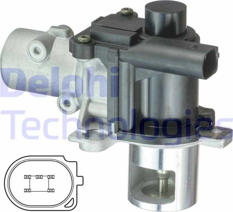 Delphi EG10425-12B1 - Клапан повернення ОГ autocars.com.ua