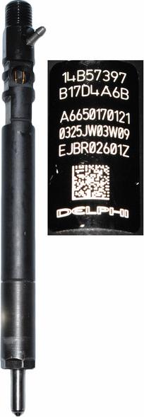 Delphi EJBR02601Z - Форсунка дизельна, розпилювач і утримувач autocars.com.ua