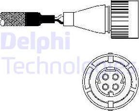 Delphi ES10254 - Лямбда-зонд, датчик кислорода avtokuzovplus.com.ua