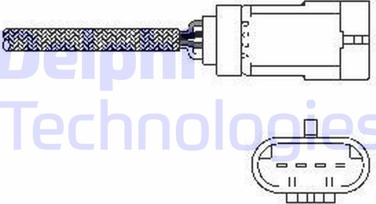 Delphi ES10793-12B1 - Лямбда-зонд autocars.com.ua