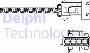 Delphi ES10818-12B1 - Лямбда-зонд, датчик кислорода autodnr.net