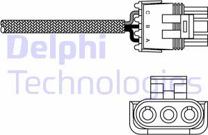Delphi ES10969-12B1 - Лямбда-зонд autocars.com.ua
