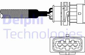 Delphi ES10982-12B1 - Лямбда-зонд autocars.com.ua