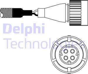 Delphi ES10986-12B1 - Лямбда-зонд, датчик кислорода avtokuzovplus.com.ua