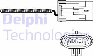 Delphi ES10988-12B1 - Лямбда-зонд, датчик кислорода avtokuzovplus.com.ua