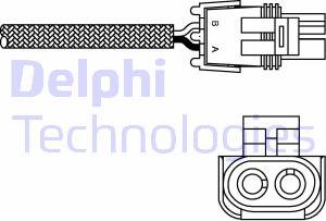 Delphi ES10989-12B1 - Лямбда-зонд, датчик кислорода avtokuzovplus.com.ua