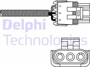 Delphi ES10990-12B1 - Лямбда-зонд, датчик кислорода autodnr.net