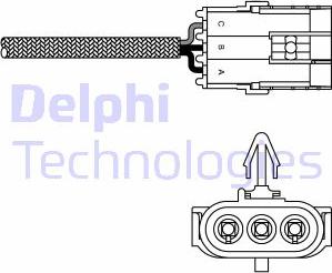 Delphi ES10992-12B1 - Лямбда-зонд autocars.com.ua