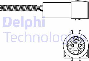 Delphi ES10993-12B1 - Лямбда-зонд, датчик кислорода avtokuzovplus.com.ua