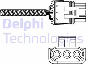 Delphi ES10996-12B1 - Лямбда-зонд, датчик кислорода avtokuzovplus.com.ua