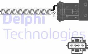 Delphi ES11009-12B1 - Лямбда-зонд, датчик кислорода avtokuzovplus.com.ua