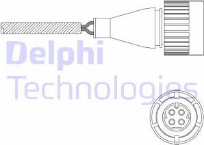 Delphi ES11057-12B1 - Лямбда-зонд autocars.com.ua