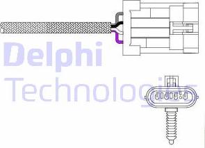 Delphi ES20023-12B1 - Лямбда-зонд, датчик кислорода autodnr.net