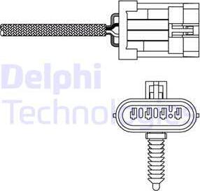 Delphi ES20135-11B1 - Лямбда-зонд autocars.com.ua